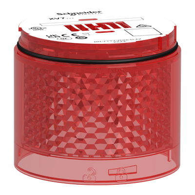 Elemento luminoso, Harmony XVB7, rosso, Ø70mm, lampeggiante