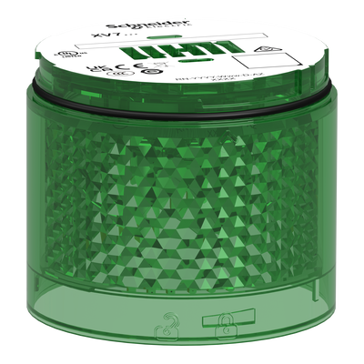 Elemento luminoso, Harmony XVB7, verde, Ø70mm, lampeggiante
