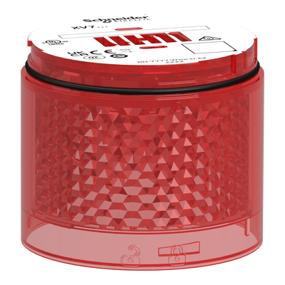 Elemento luminoso, Harmony XVB7, rosso, Ø70mm, lampeggiante