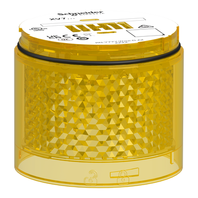 Elemento luminoso, Harmony XVB7, giallo, Ø70mm, lampeggiante