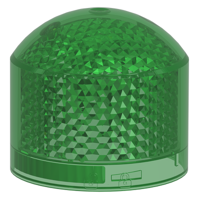 Elemento singolo, Harmony XVB7, verde, Ø70mm, luce fissa