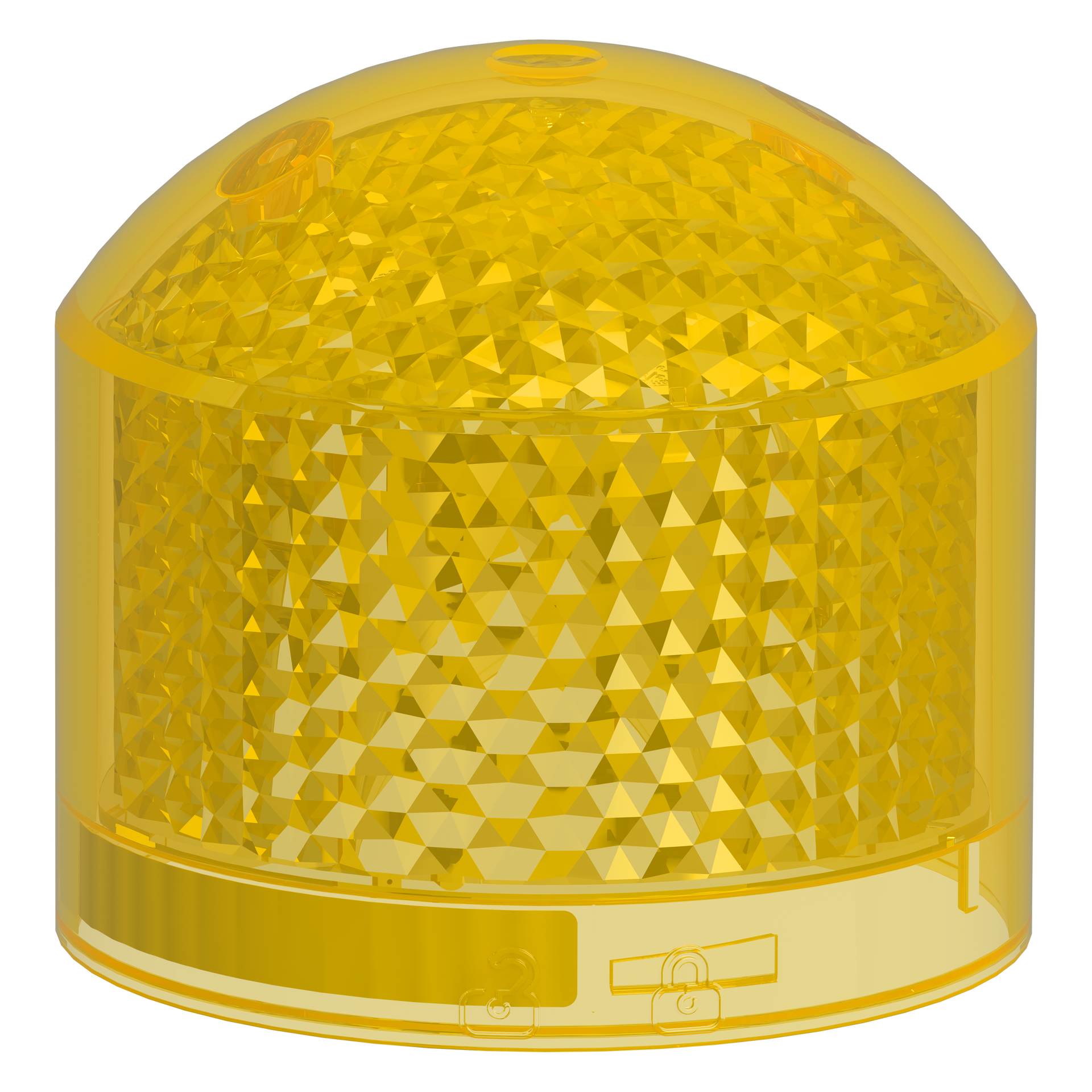 Elemento singolo, Harmony XVB7, giallo, Ø70mm, luce lampeggiante