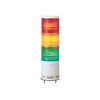 Harmony XVC, Colonna luminosa monoblocco precablata, plastica, rosso aranc. verde, Ø100, montaggio su base, luce fissa/lampeg., IP54, 100..240VAC