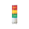 Harmony XVC, Colonna luminosa monoblocco precablata, plastica, rosso aranc. verde, Ø100, montaggio su base, luce fissa/lampeg., IP54, 100..240VAC