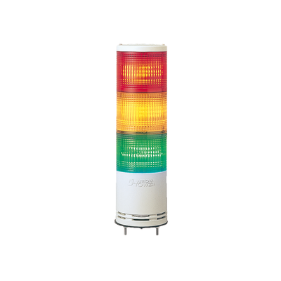 Harmony XVC, Colonna luminosa monoblocco precablata, plastica, rosso aranc. verde, Ø100, montaggio su base, luce fissa/lampeg., IP54, 100..240VAC