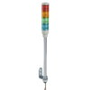 Harmony XVC, Colonna luminosa monoblocco precablata, plastica, rosso arancione verde blu, Ø40, montaggio su tubo, luce fissa, IP23, 24 V AC/DC