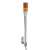 Harmony XVC, Colonna luminosa monoblocco precablata, plastica, rosso arancione, Ø40, montaggio su tubo, luce fissa, IP23, 24 V AC/DC
