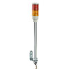 Harmony XVC, Colonna luminosa monoblocco precablata, plastica, rosso arancione, Ø40, montaggio su tubo, luce fissa, IP23, 24 V AC/DC
