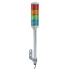 Harmony XVC, Colonna luminosa monoblocco precablata, plastica, rosso arancione verde blu, Ø60, montaggio su tubo, luce fissa, IP23, 24 V AC/DC