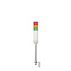 Harmony XVC, Colonna luminosa monoblocco precablata, plastica, rosso aranc. verde, Ø60, montaggio su tubo, luce fissa/lampeg.,buzzer,IP23,100..240VAC
