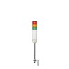 Harmony XVC, Colonna luminosa monoblocco precablata, plastica, rosso aranc. verde, Ø60, montaggio su tubo, luce fissa/lampeg.,buzzer,IP23,100..240VAC