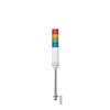 Harmony XVC, Colonna luminosa monoblocco precablata, plastica, rosso arancione verde blu, Ø60, montaggio su tubo, luce fissa, IP23, 100...240 V AC