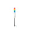 Harmony XVC, Colonna luminosa monoblocco precablata, plastica, rosso arancione verde blu, Ø60, montaggio su tubo, luce fissa, IP23, 100...240 V AC