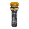 Lampada spia Ø12 - IP40 - gialla arancio - led coperto - 48V connettore a vite