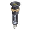 Lampada spia Ø8 - IP40 - gialla arancio - LED sporgente - 12V - faston