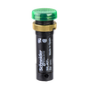 Lampada spia Ø12 - IP40 - verde - LED protetto - 48V - connettore a vite