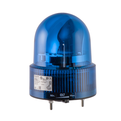 Dispositivo a luce rotante 120mm blu 24 VAC/VDC