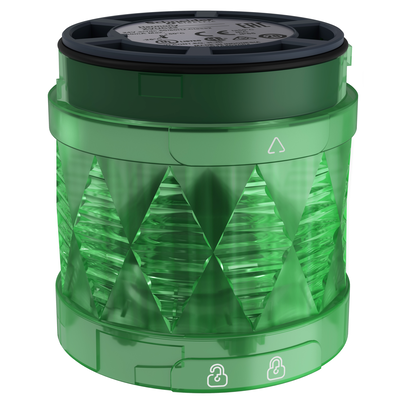 Elemento luminoso Ø60mm LED - lampeggiante - verde - IP65