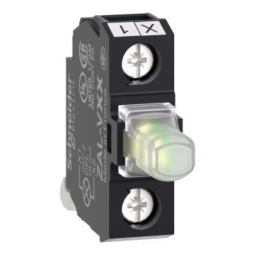 Elemento luminoso per pulsantiere - bianco - LED integrato - 24 V – Immagine 2 di 4