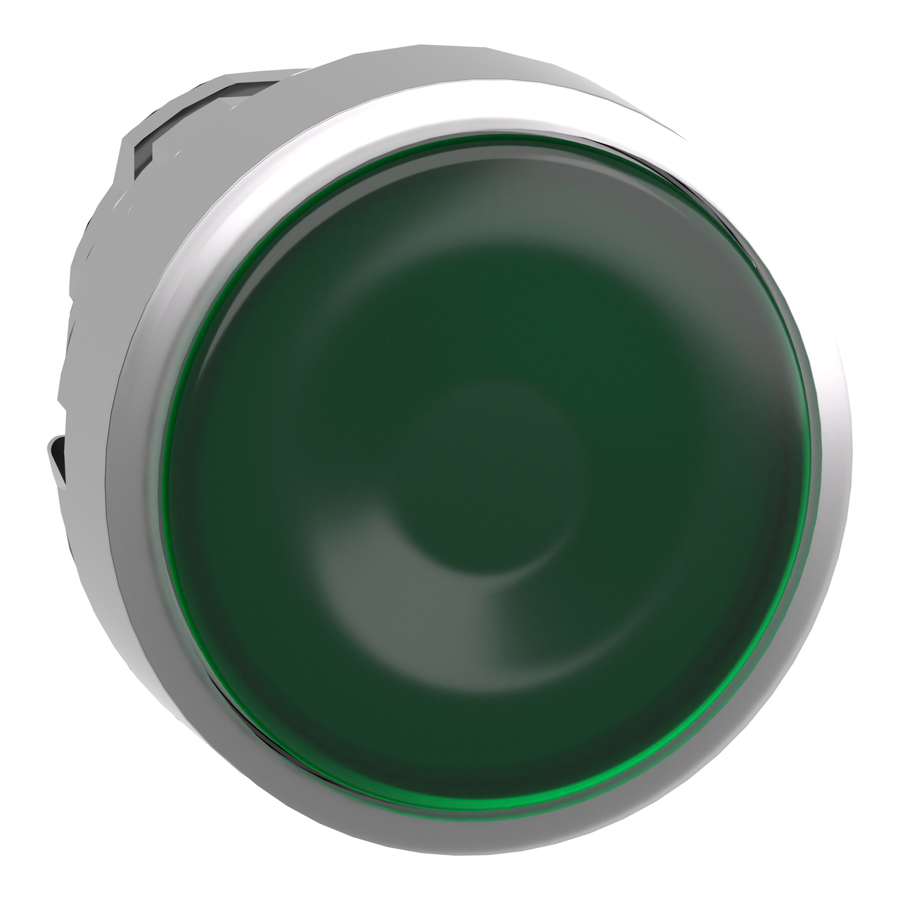 Testa pulsante luminoso Ø22 - verde- per LED universale