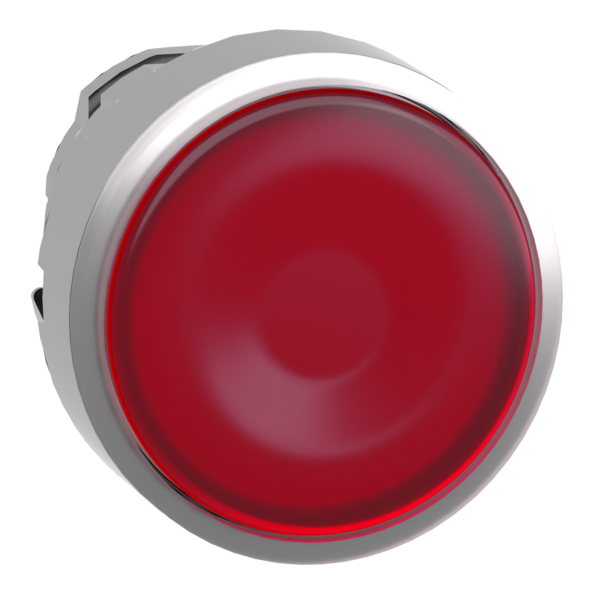 Testa pulsante luminoso Ø22 - rosso- per LED universale
