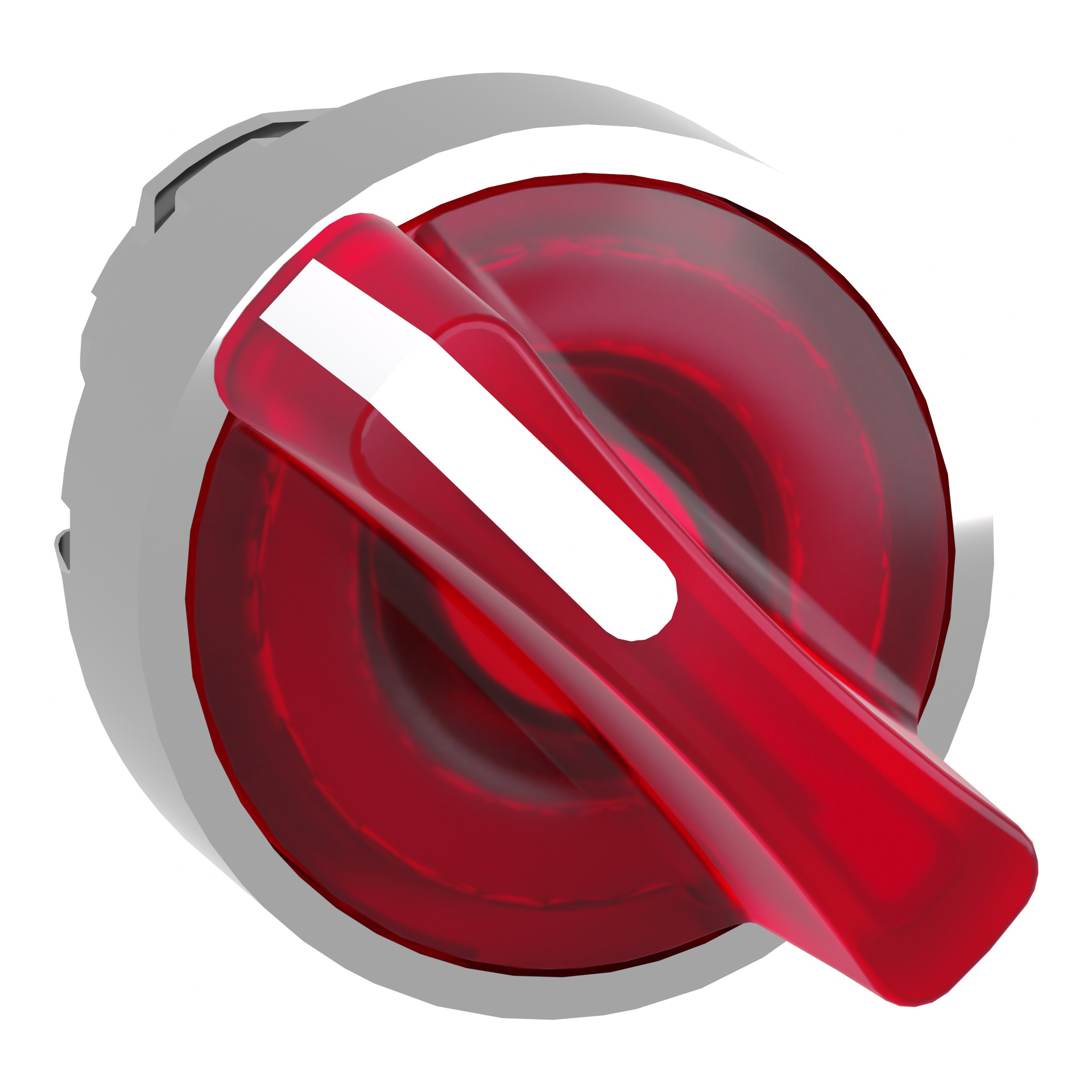 Testa selettore luminoso -Harmony XB4- 2 posizioni Ø22 - rosso- per LED universale, metallo