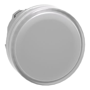 Testa lampada spia Ø22 gemme liscia bianca- per LED universale – Immagine 2 di 4