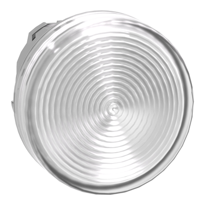 Testa lampada spia Ø22 gemme striate bianche- per LED universale