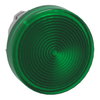 Testa lampada spia Ø22 gemma striata verde - per LED universale