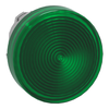 Testa lampada spia Ø22 gemma striata verde - per LED universale