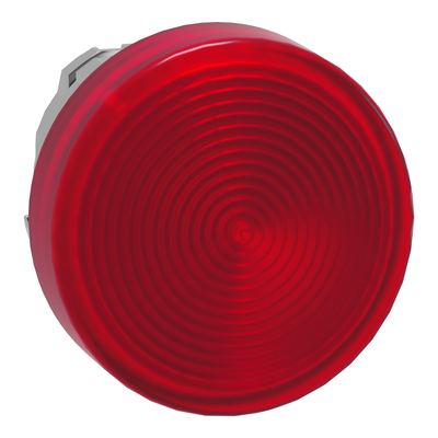 Testa lampada spia Ø22 gemma striata rossa- per LED universale