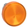 Testa lampada spia Ø22 gemma striata arancione- per LED universale
