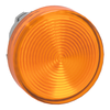 Testa lampada spia Ø22 gemma striata arancione- per LED universale