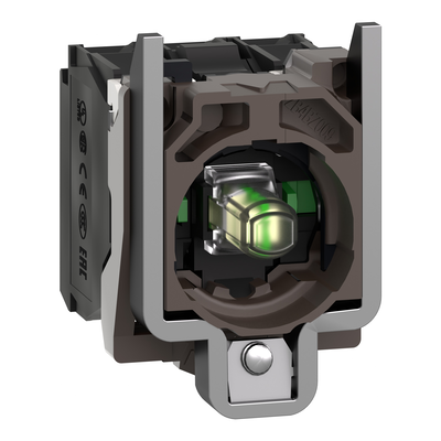 Corpo per pulsante luminoso Ø22 - LED universale 2NO-24Vac/dc
