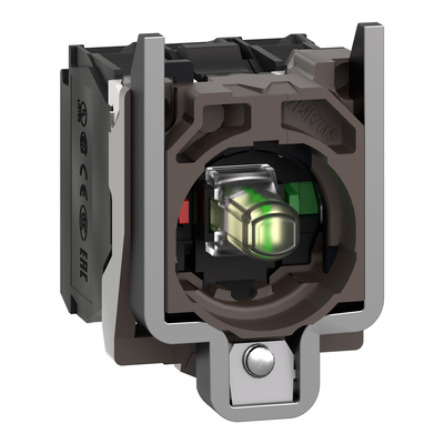 Corpo per pulsante luminoso Ø22 - LED universale 1NO+1NC -24Vac/dc