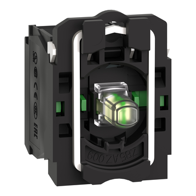 Corpo per pulsante luminoso Ø22 - LED universale - 2NO - 230Vac