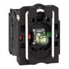 Corpo per pulsante luminoso Ø22 - LED universale 1NO+1NC- 24vac/dc