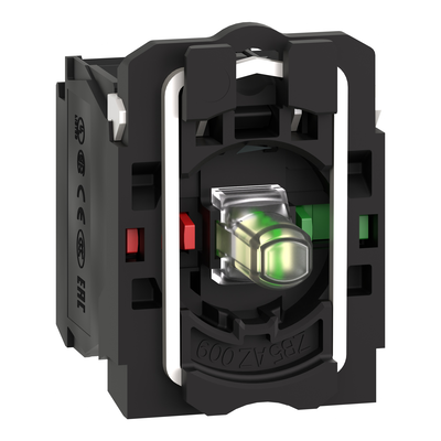 Corpo per pulsante luminoso Ø22 - LED universale 1NO+1NC
