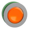 Testa lampada spia arancio filopannello ghiera grigia- per LED universale- Ø30