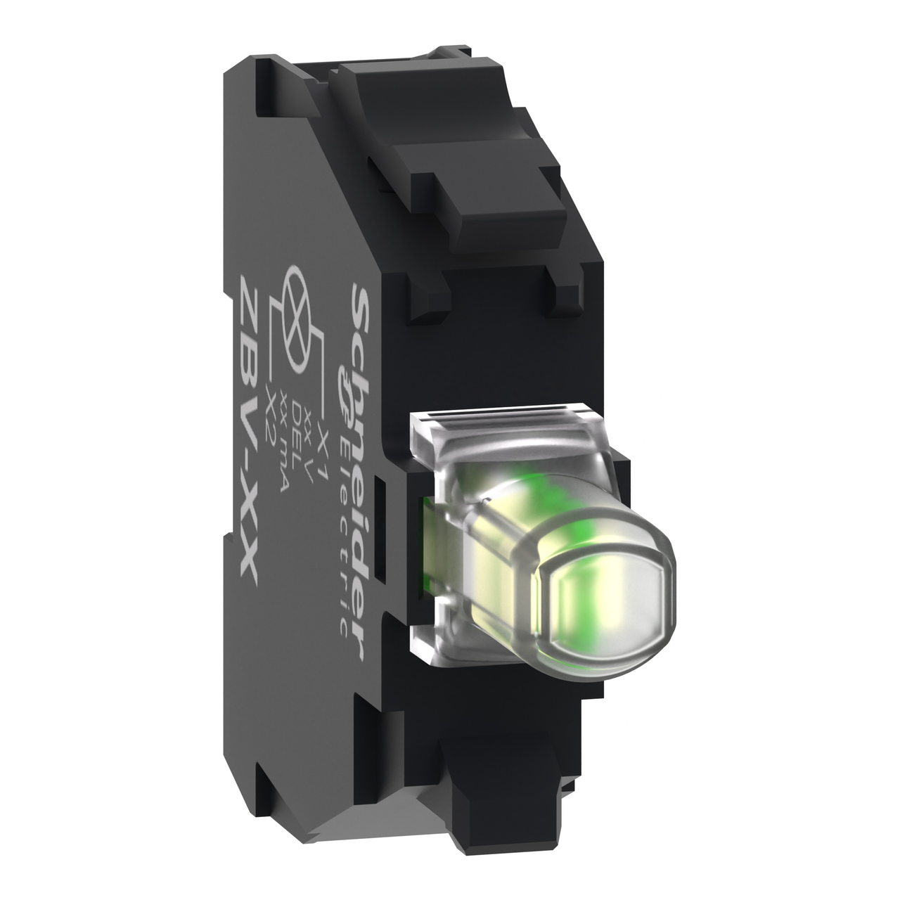 Elemento luminoso bianco per testa Ø22 LED integrato 24V