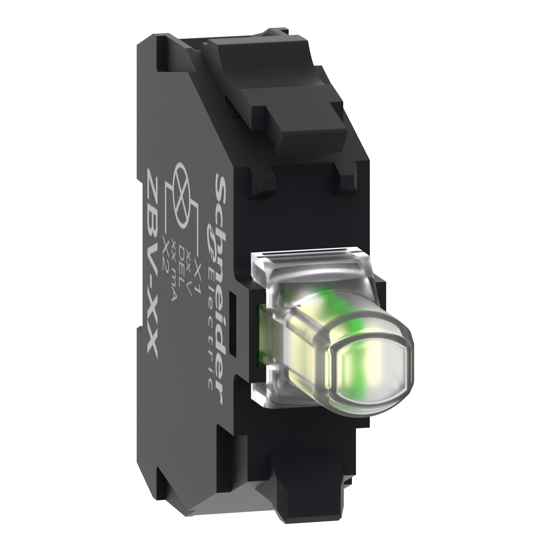 Elemento luminoso bianco per testa Ø22 LED integrato 24V