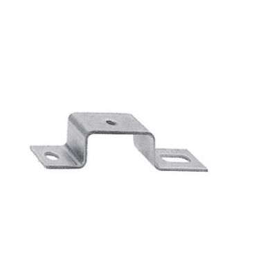Piede di montaggio per guida di supporto, argento, acciaio, M 5, Larghezza: 18 mm