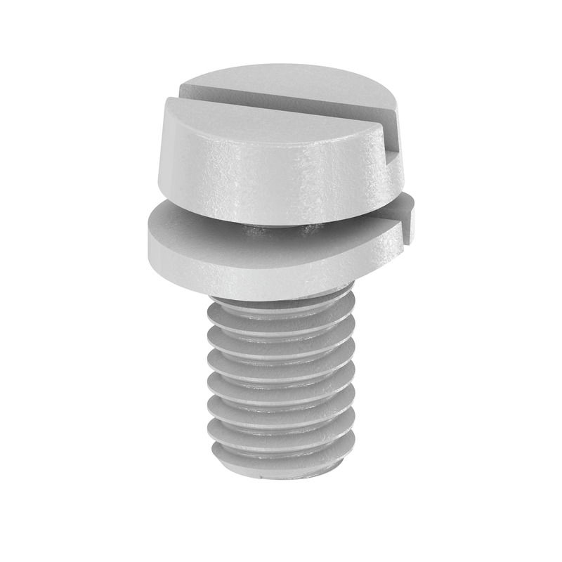 Vite di fissaggio (Morsetto), 3.00 mm, acciaio, Profondità: 4.8 mm, Larghezza: 4.8 mm, Posizione verticale: 6 mm