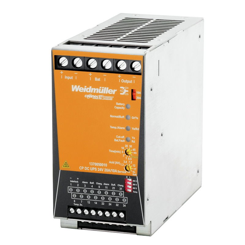 Unità di controllo USV, 24 V DC ± 1 %, 20 A @ 60 °C