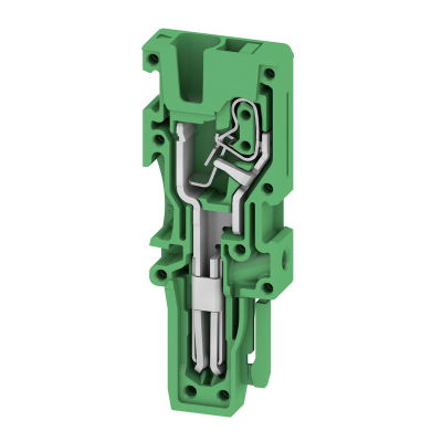 Connettore (Morsetto), SNAP IN, 2.5 mm², 24 A, 800 V, Numero di collegamenti: 1, Numero di poli: 1, Larghezza: 5.1 mm