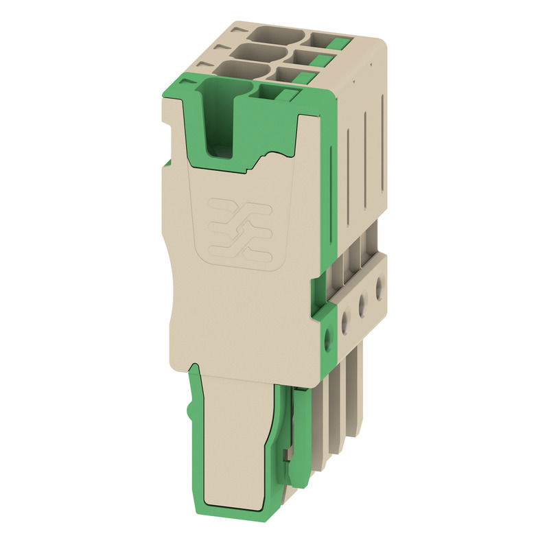 Connettore (Morsetto), SNAP IN, 2.5 mm², 24 A, 800 V, Numero di collegamenti: 4, Numero di poli: 4, Larghezza: 20.4 mm