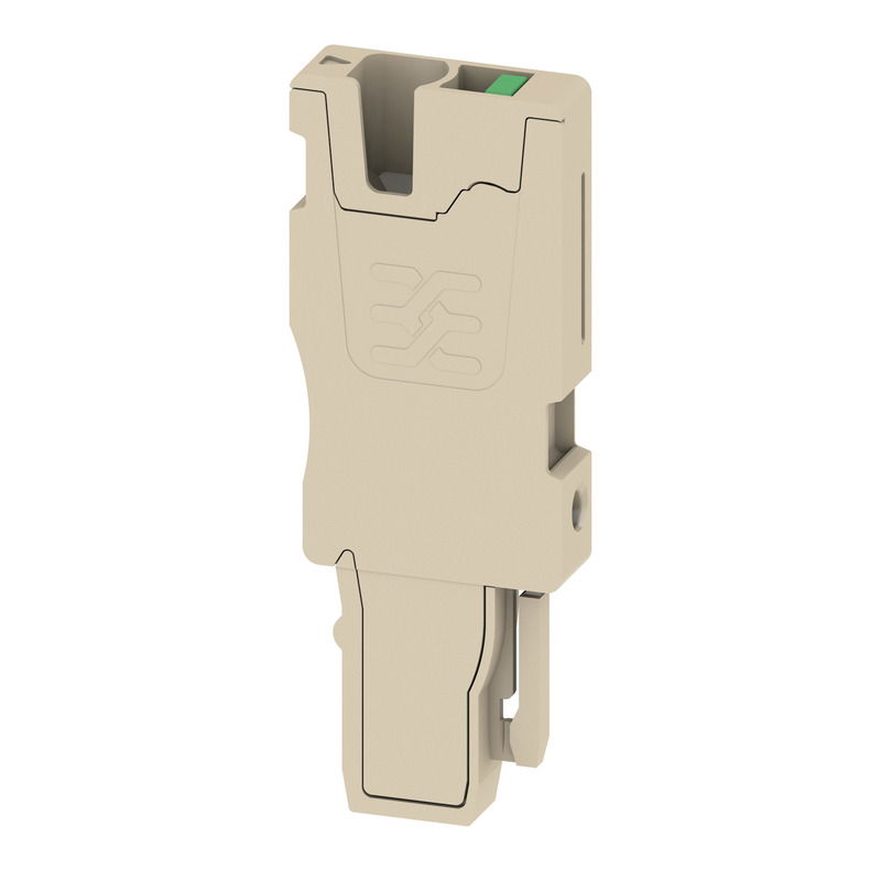 Connettore (Morsetto), SNAP IN, 2.5 mm², 24 A, 800 V, Numero di collegamenti: 1, Numero di poli: 1, Larghezza: 5.1 mm