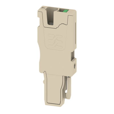 Connettore (Morsetto), SNAP IN, 2.5 mm², 24 A, 800 V, Numero di collegamenti: 1, Numero di poli: 1, Larghezza: 5.1 mm