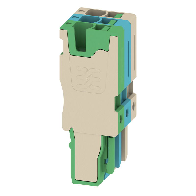 Connettore (Morsetto), SNAP IN, 2.5 mm², 24 A, 800 V, Numero di collegamenti: 3, Numero di poli: 3, Larghezza: 15.3 mm