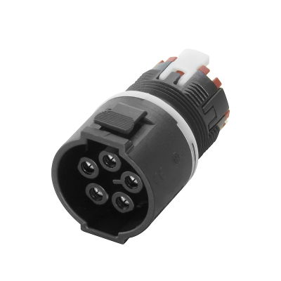 Connettore circolare (personalizzabile sul campo), M20, nessuno, Connettori tondi, PUSH IN con attuatore, Numero di poli: 5, IP68, Collegamento scherm